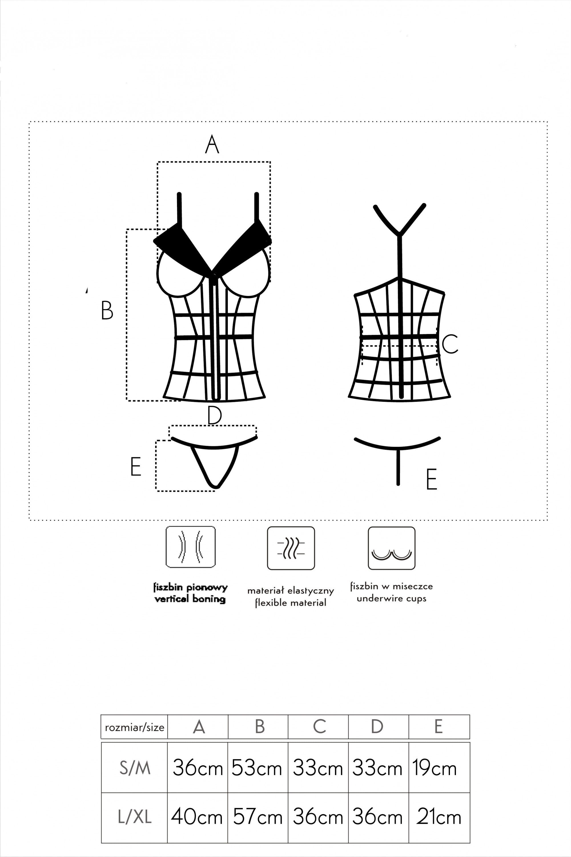 Laura Beige/Beżowy zmysłowy gorset LivCo Corsetti Fashion