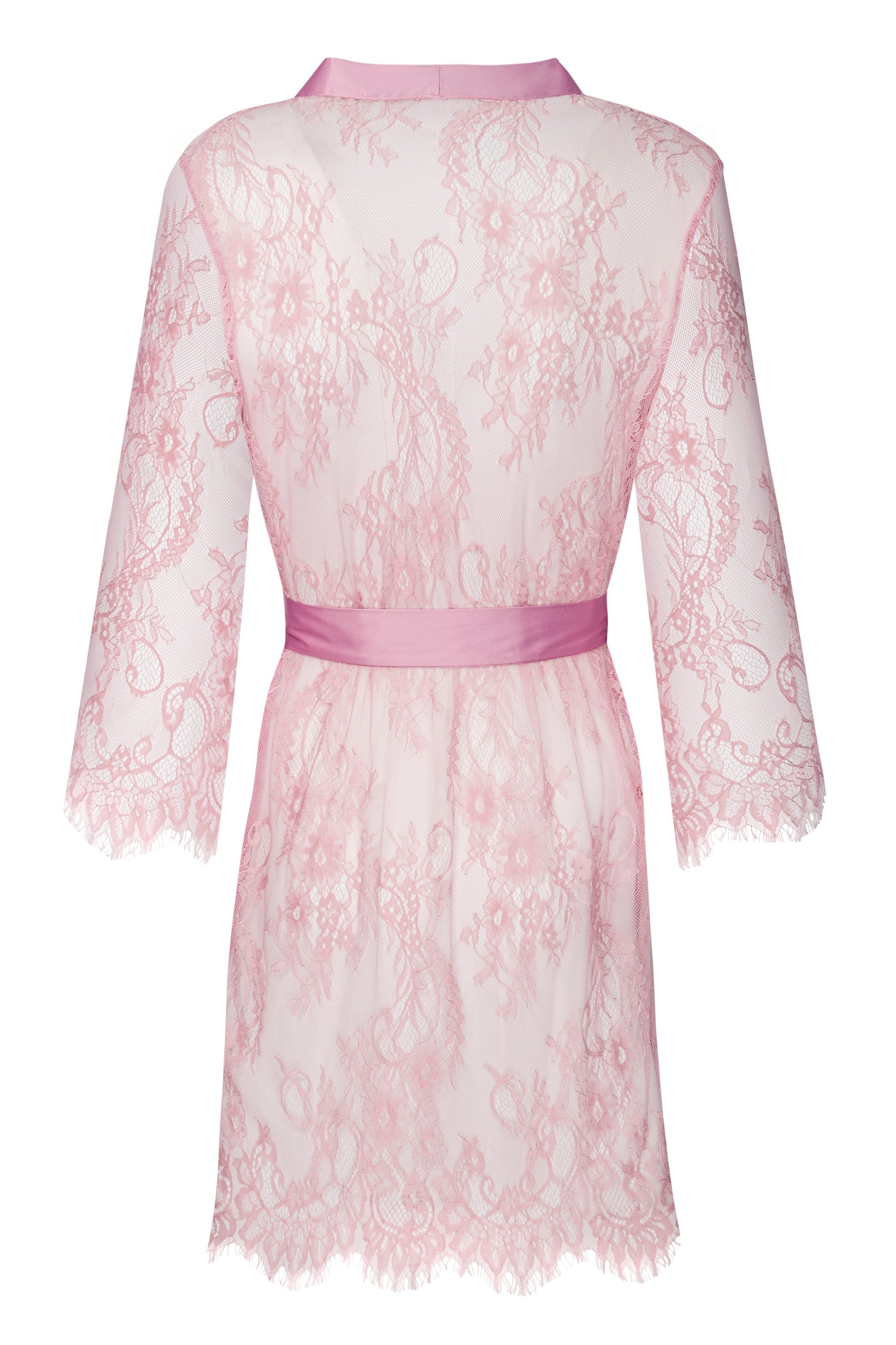 Sheer Pink/Różowy damski szlafrok koronkowy LivCo Corsetti Fashion