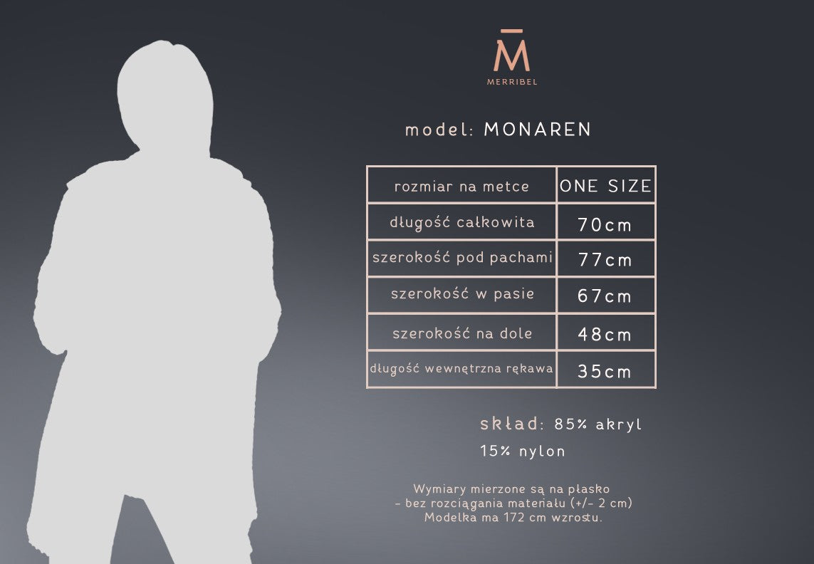 Kardigan Żakiet Marynarka Monaren Powder