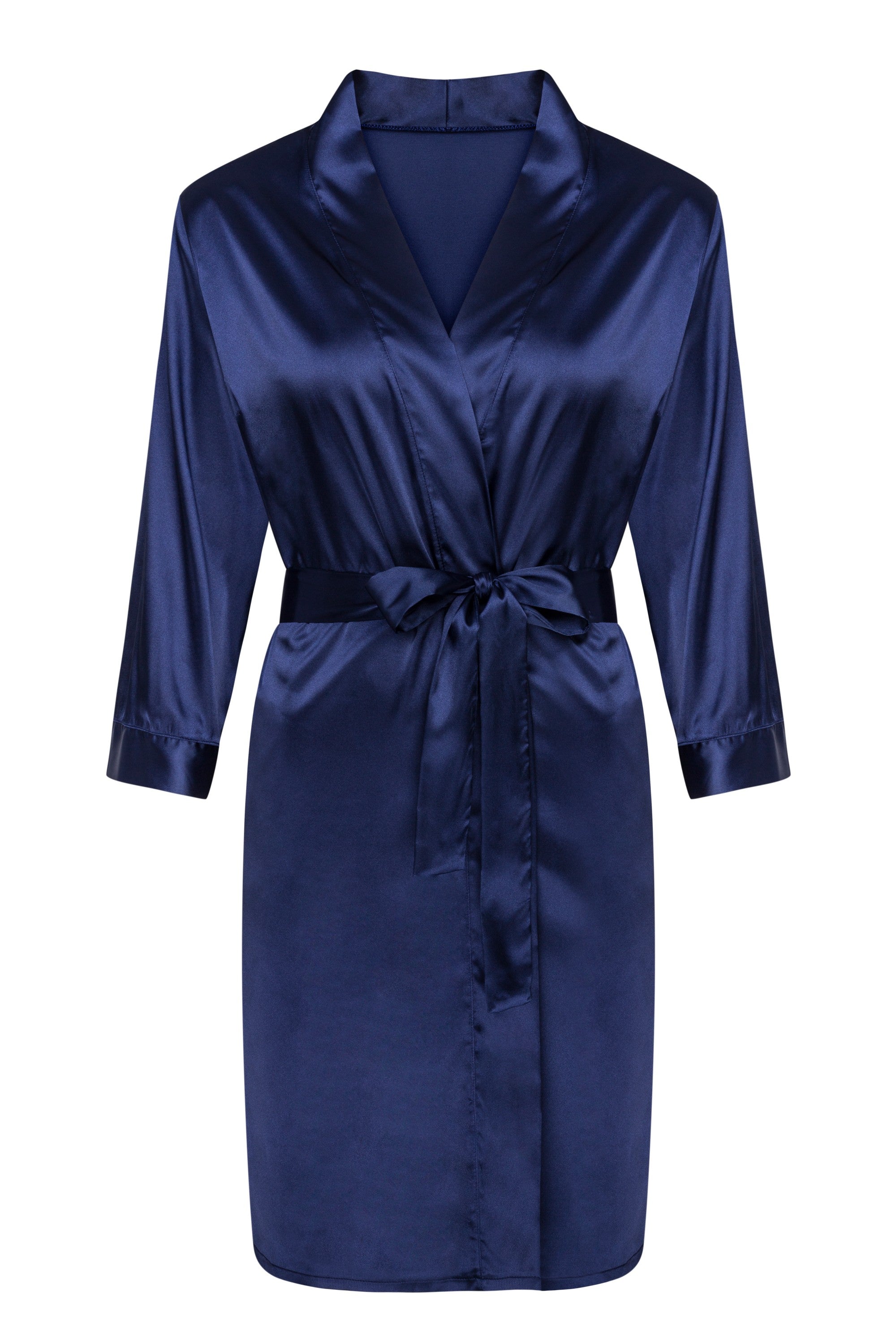 Szlafrok Edelina Navy Blue LC 90520 Est Belle Collection Blue Granatowy LivCo Corsetti Fashion