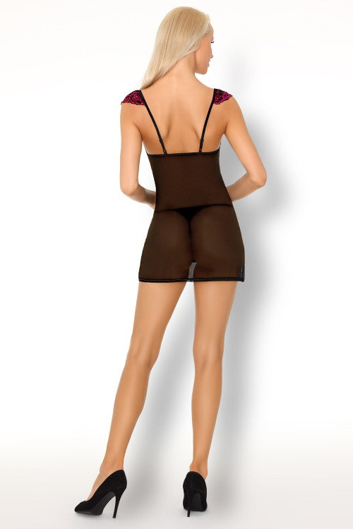 Zmysłowa Koszulka Damska Kinge LC 99187 Love Potion Black Czarny Collection LivCo Corsetti Fashion