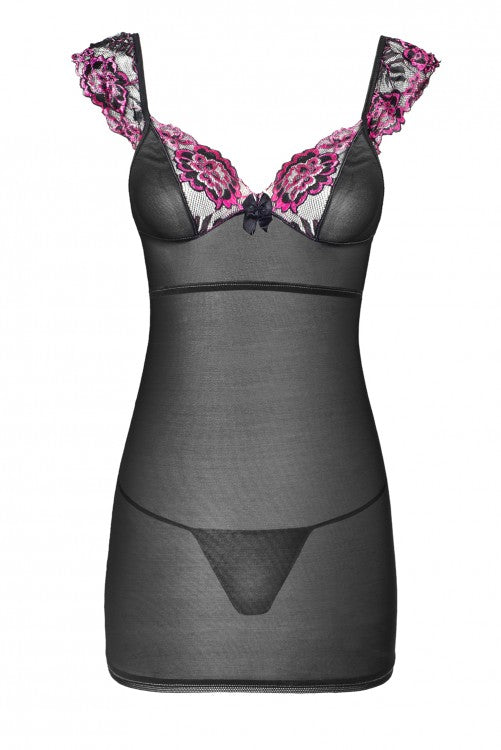 Zmysłowa Koszulka Damska Kinge LC 99187 Love Potion Black Czarny Collection LivCo Corsetti Fashion