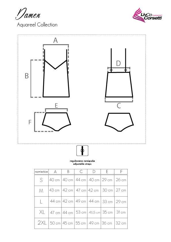 Koszulka Damen Aquareel Collection LivCo Corsetti Fashion