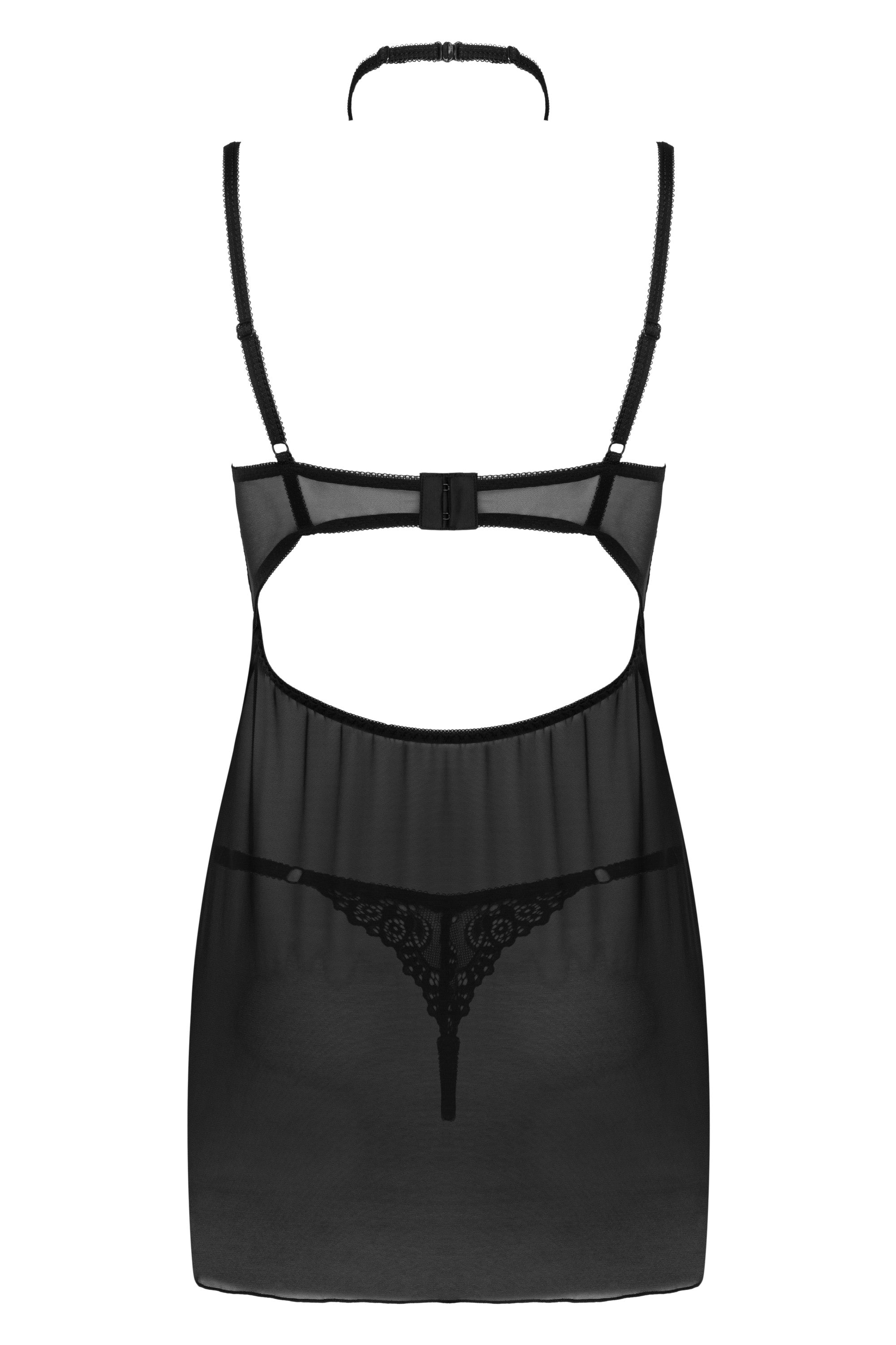 Zmysłowa Koszulka Damska Binella For The Senses Black Czarny Collection LivCo Corsetti Fashion