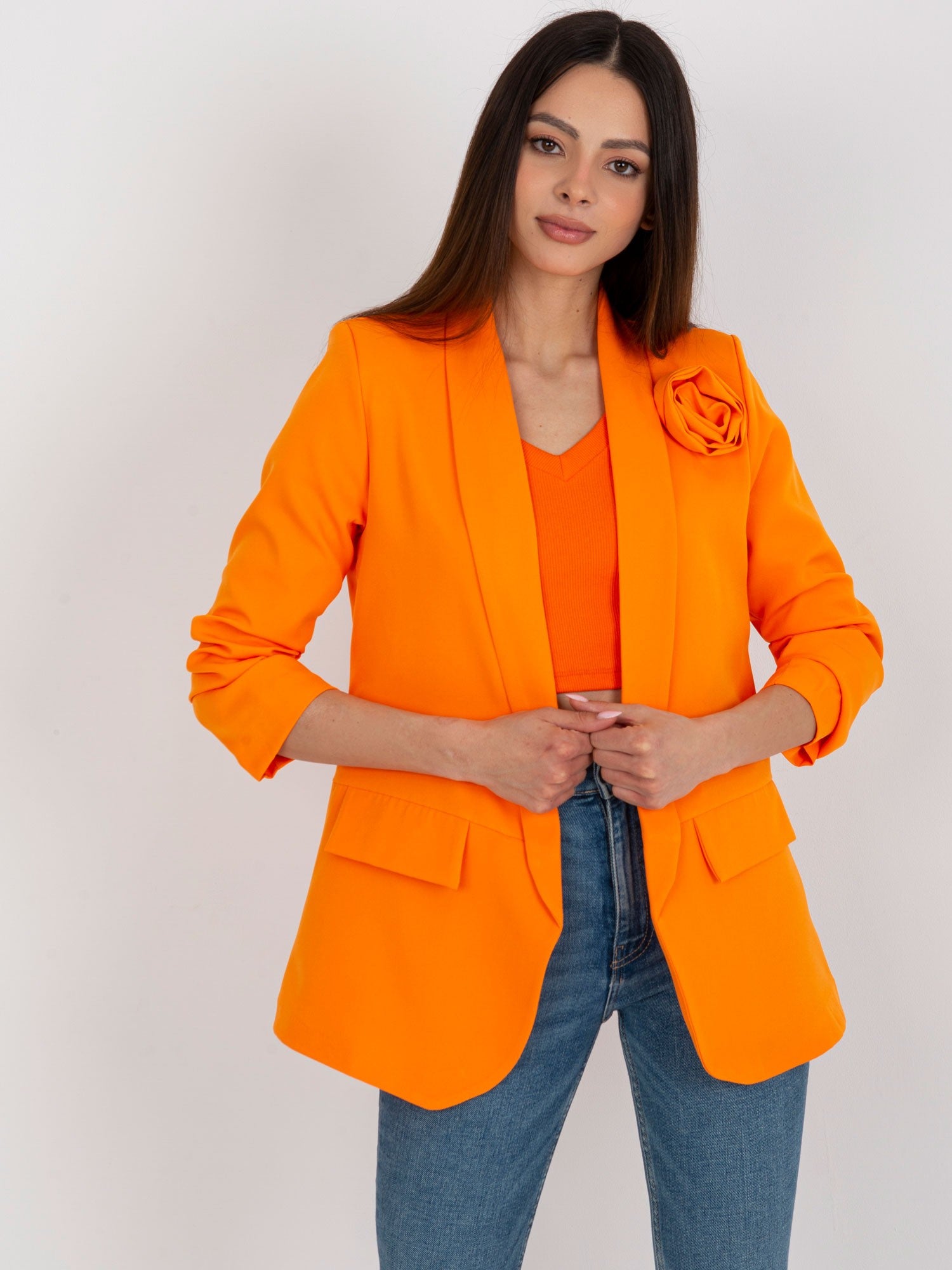 Żakiet-TW-ZT-BI-1071.15-fluo pomarańczowy
