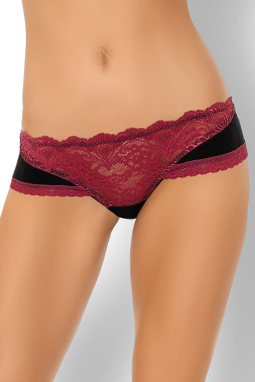 Zmysłowa Koszulka Damska Beccina LC 90430 Pink Rosses Black Czarny Collection LivCo Corsetti Fashion