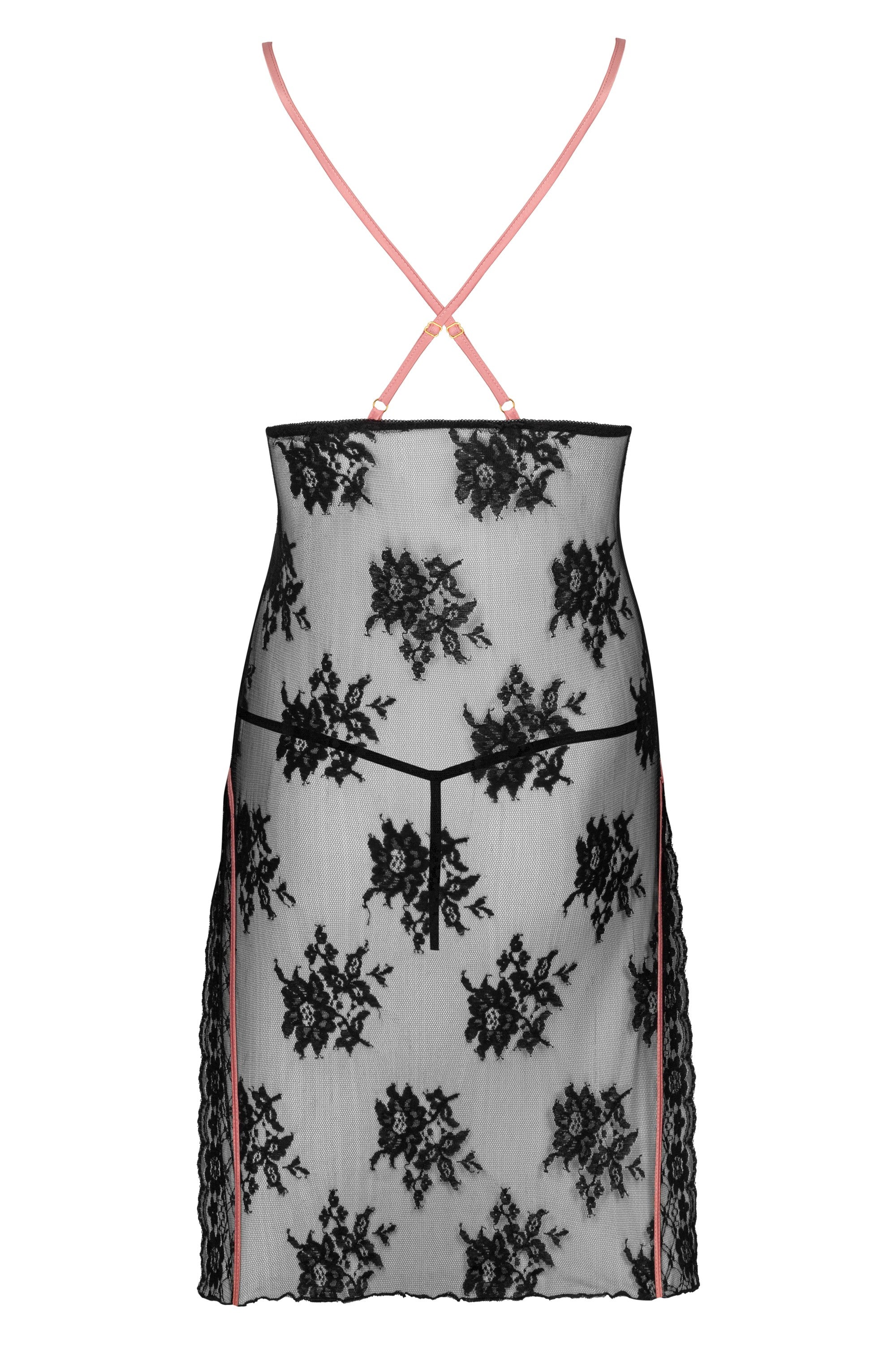 Zmysłowa Koszulka Damska Karonin Dubarry Black Czarny Collection LivCo Corsetti Fashion