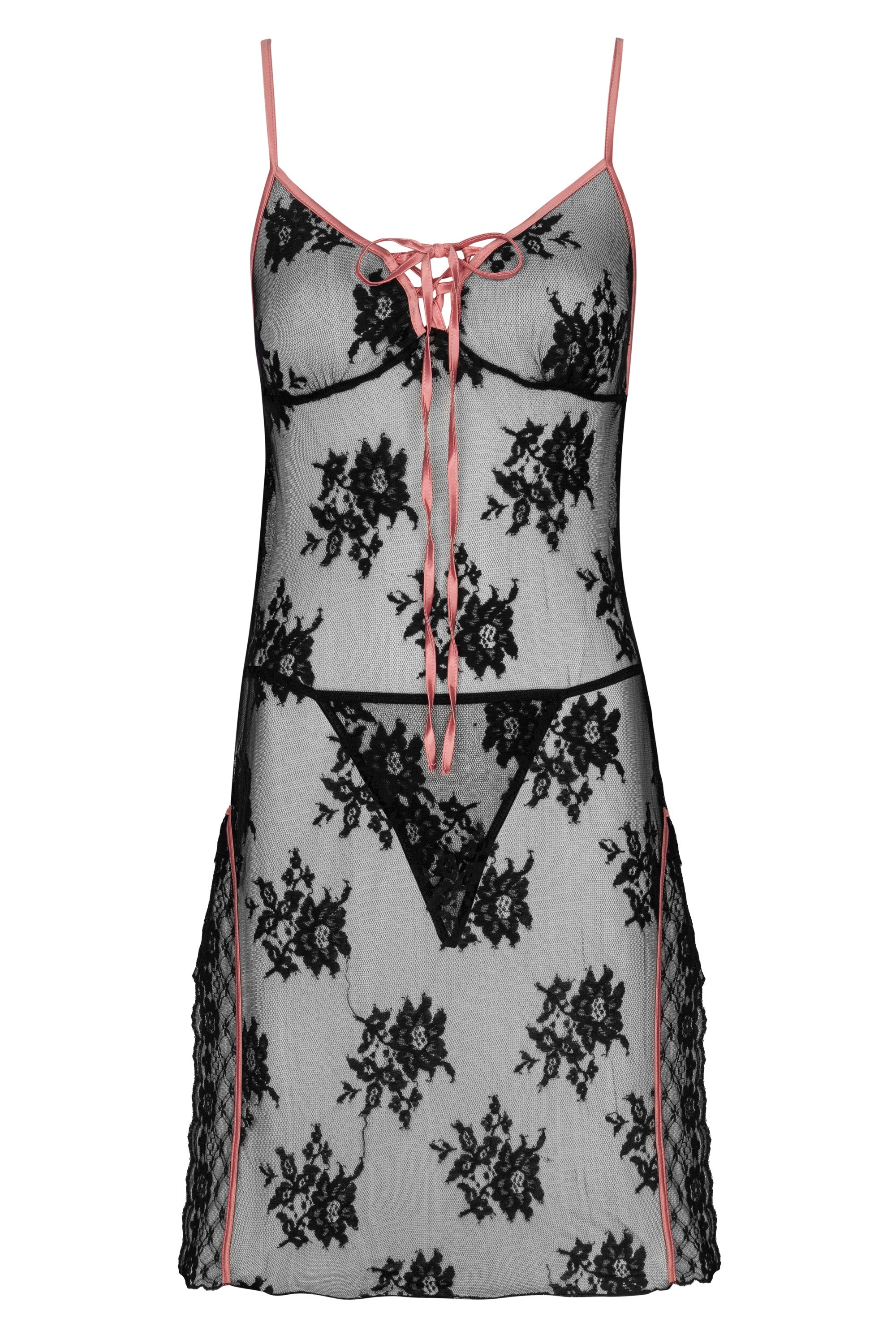 Zmysłowa Koszulka Damska Karonin Dubarry Black Czarny Collection LivCo Corsetti Fashion