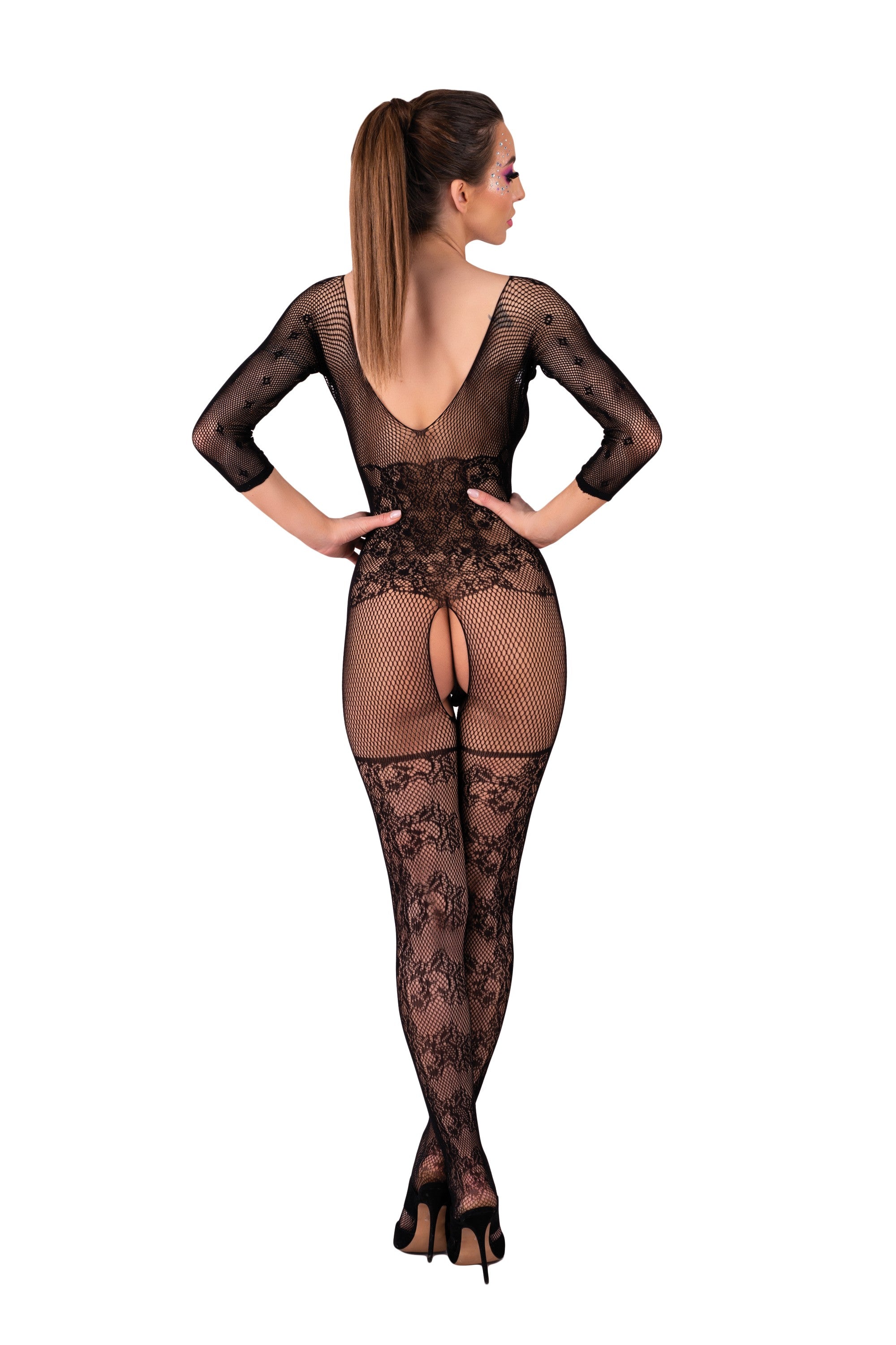 Bodystocking Celdon Black Czarny LivCo Corsetti Fashion