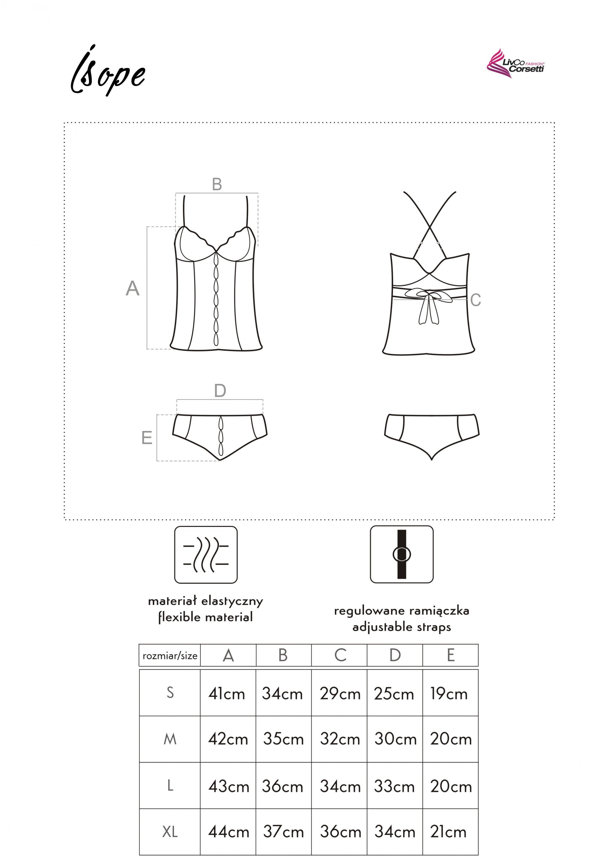 Zmysłowa Koszulka Damska Isope White Biały LivCo Corsetti Fashion