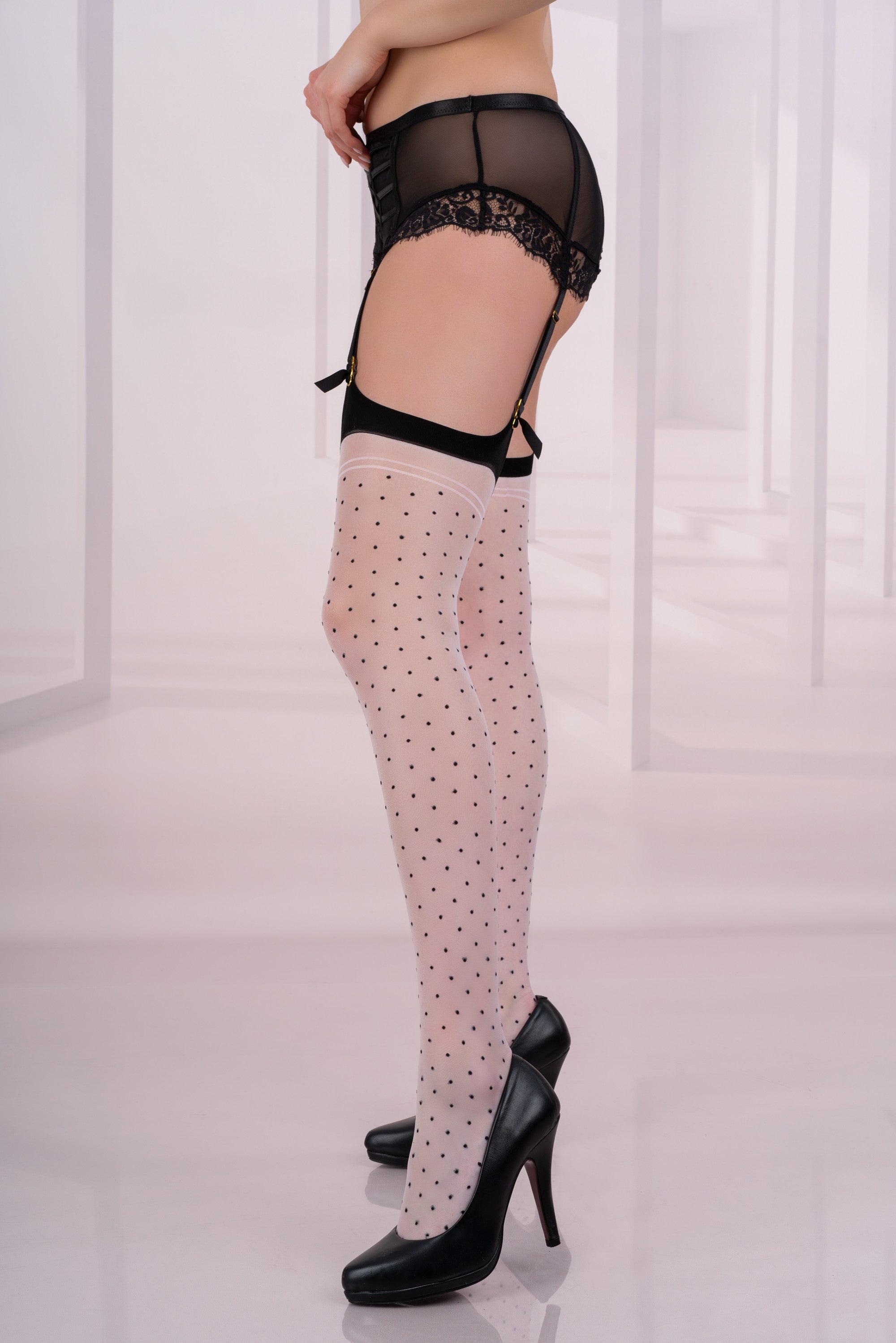 Pończochy Tarini 20 DEN White Biały LivCo Corsetti Fashion