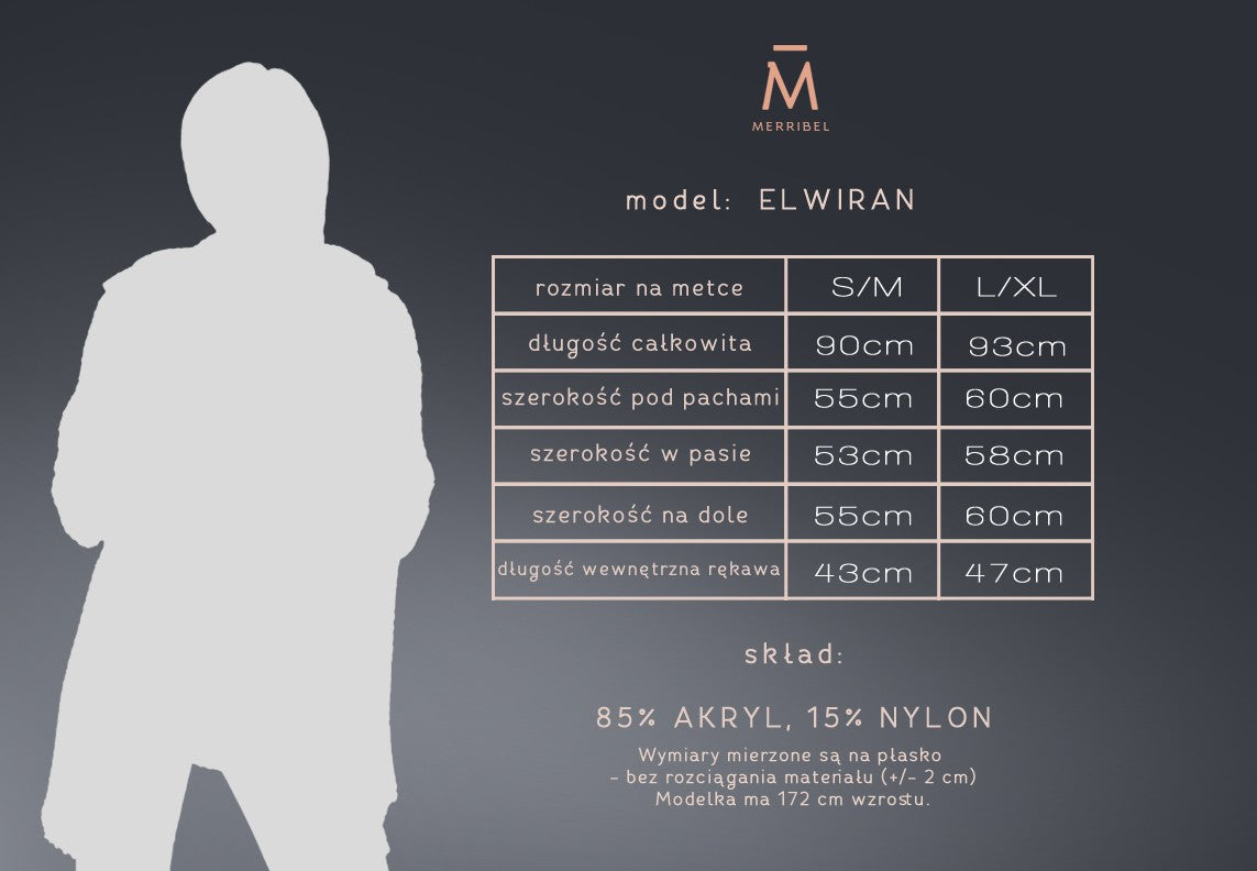 Kardigan Żakiet Marynarka Elwiran Powder