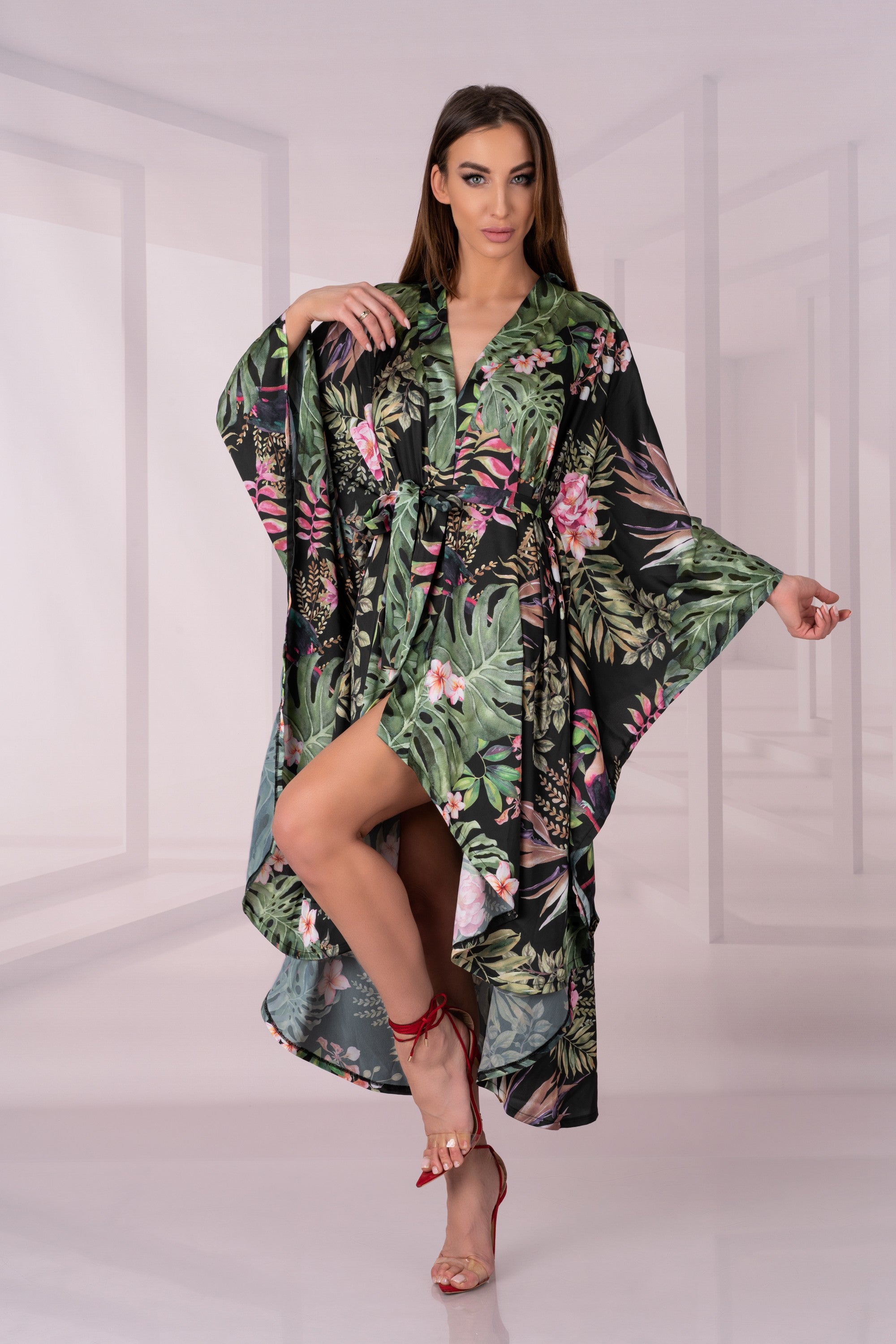Szlafrok Atenna Aquareel Collection Print LivCo Corsetti Fashion