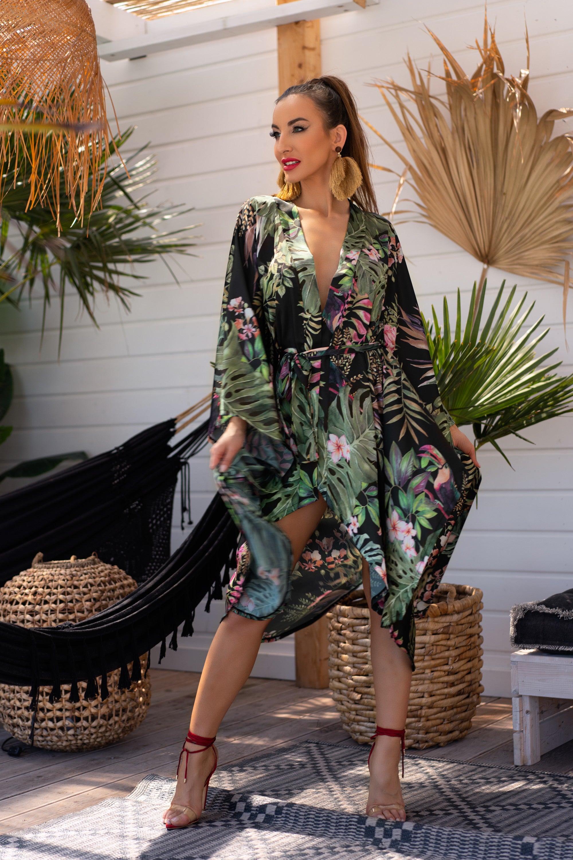 Szlafrok Atenna Aquareel Collection Print LivCo Corsetti Fashion