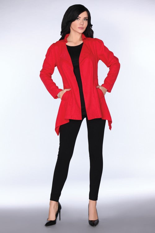Kardigan Żakiet Marynarka CG026 Red