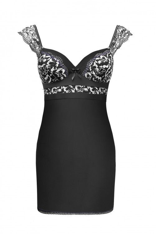 Zmysłowa Koszulka Damska Meredia LC 11247 Shade Black Czarny Collection LivCo Corsetti Fashion