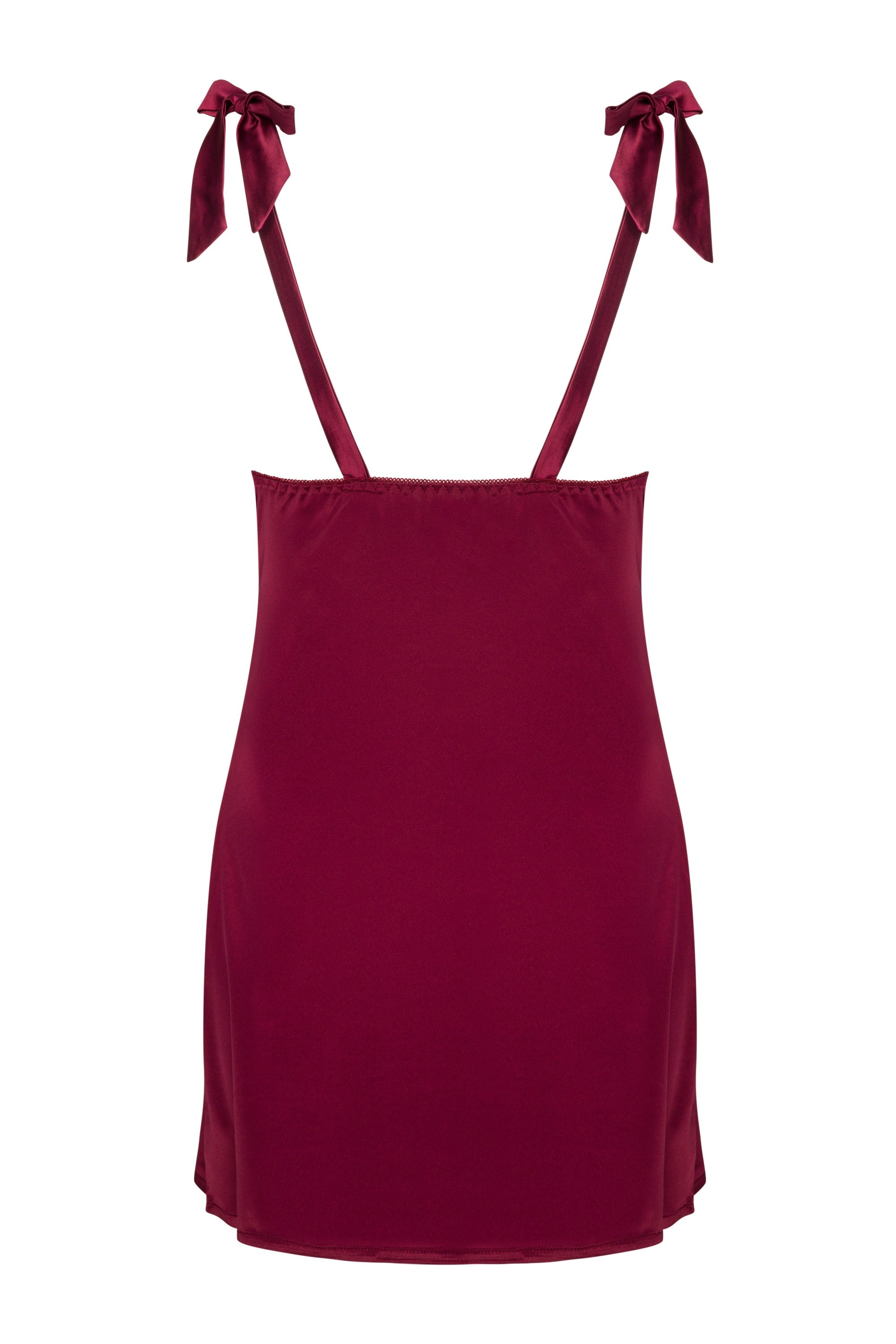 Zmysłowa Koszulka Damska Lucami LC 90563 Cherry Mahogany Claret Bordowy Collection LivCo Corsetti Fashion