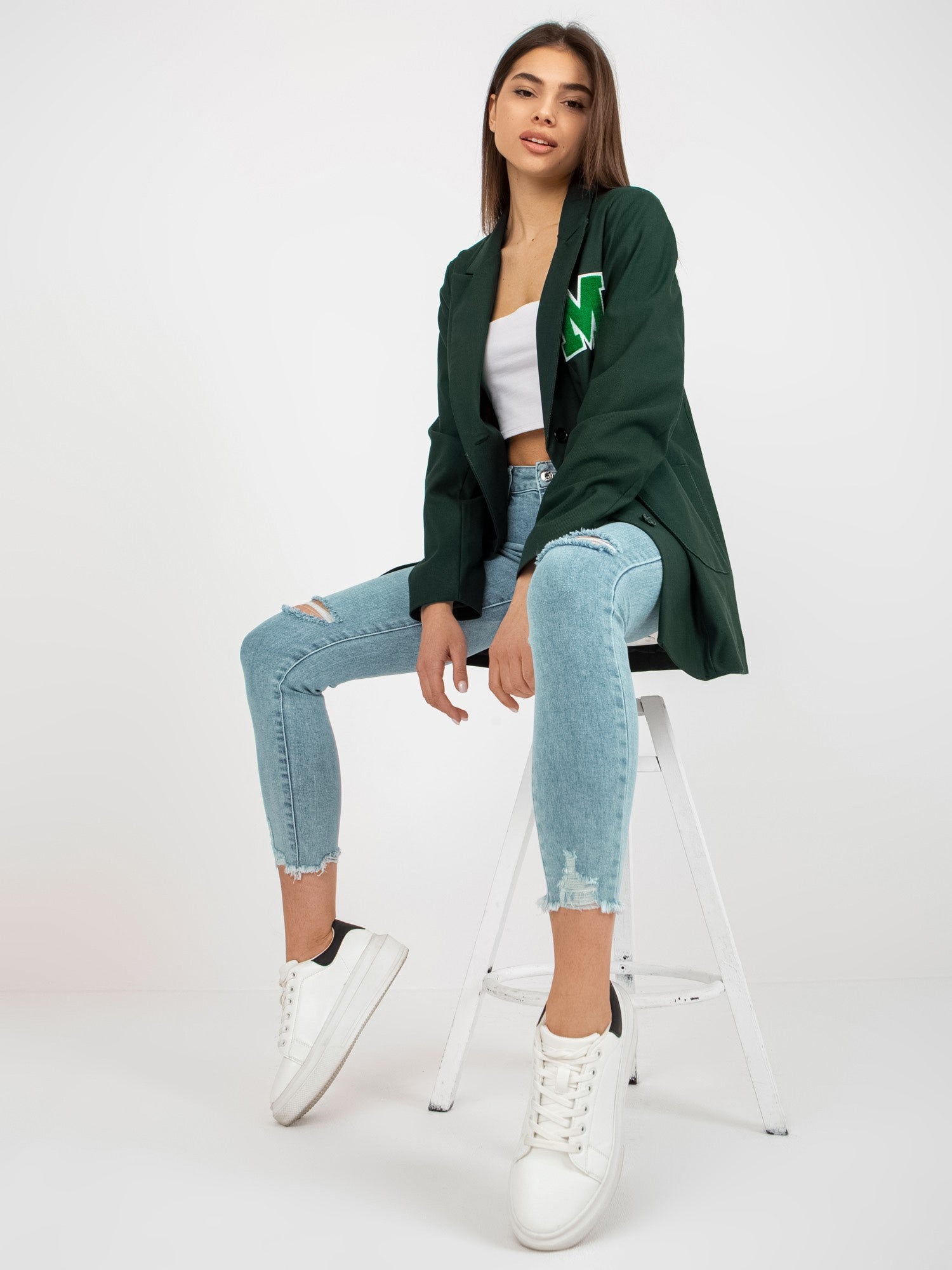 Marynarka-LK-MA-509286-3.01P-ciemny zielony