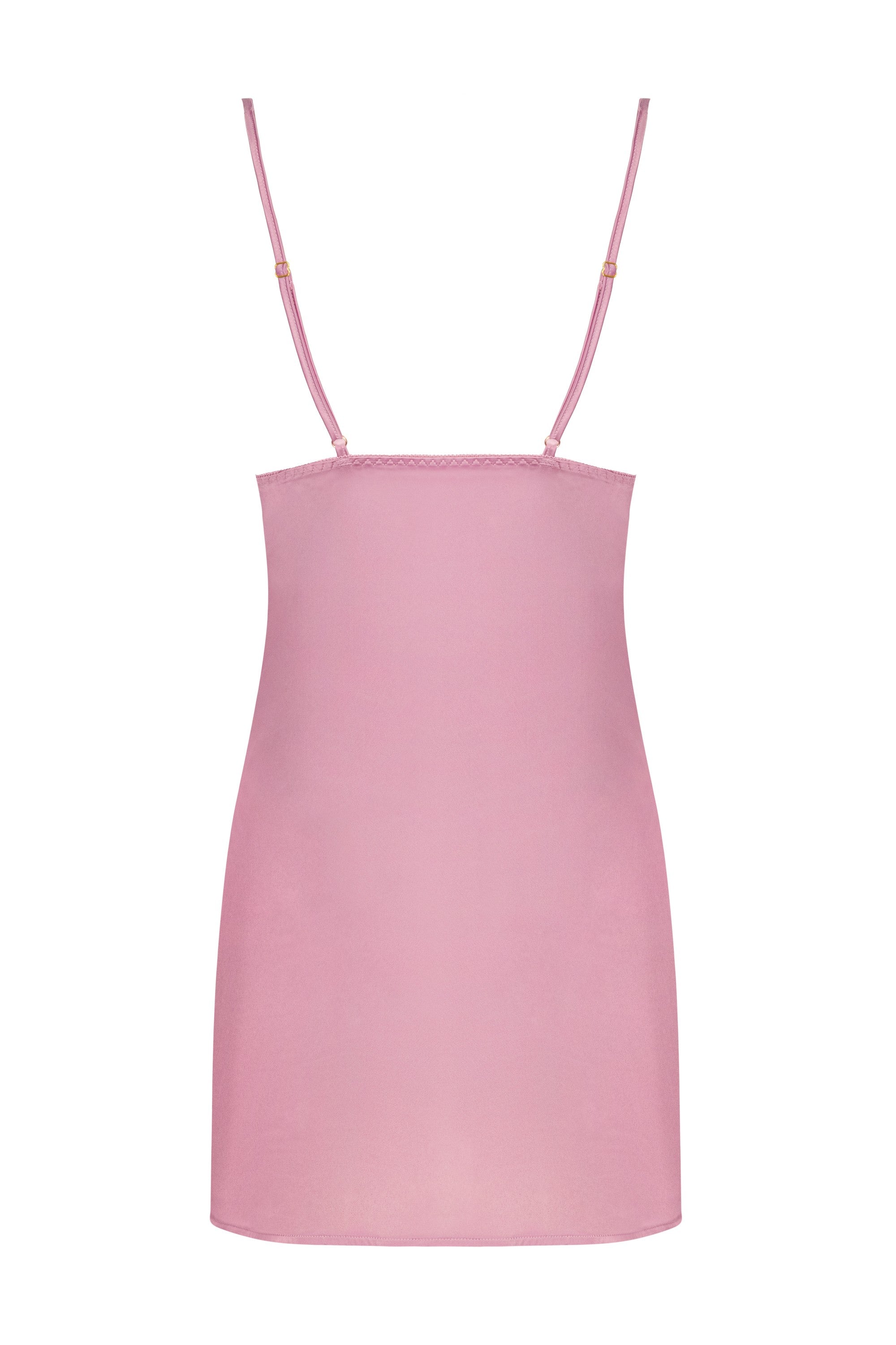 Cyklamen Pink/Różowa damska koszulka nocna satynowa LivCo Corsetti Fashion