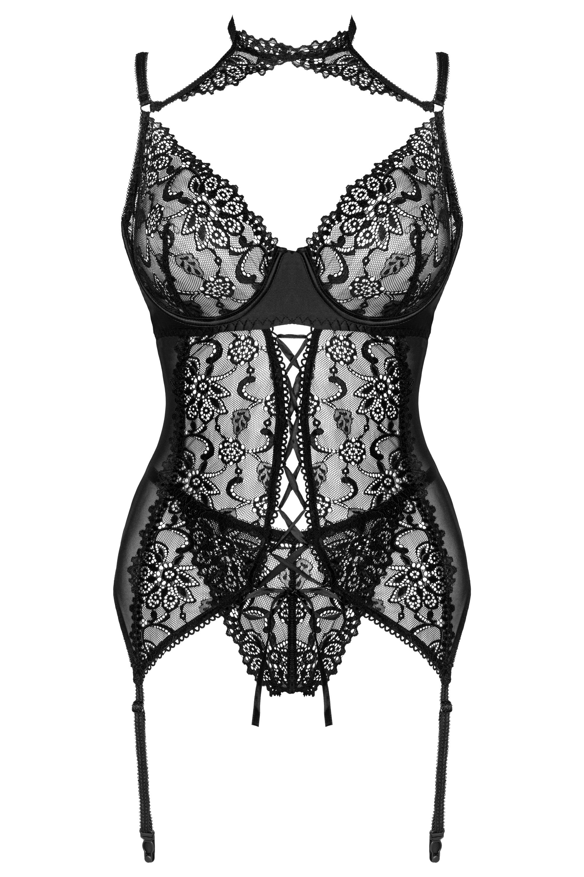 Gorset Giellandra Black Czarny For The Senses Collection LivCo Corsetti Fashion